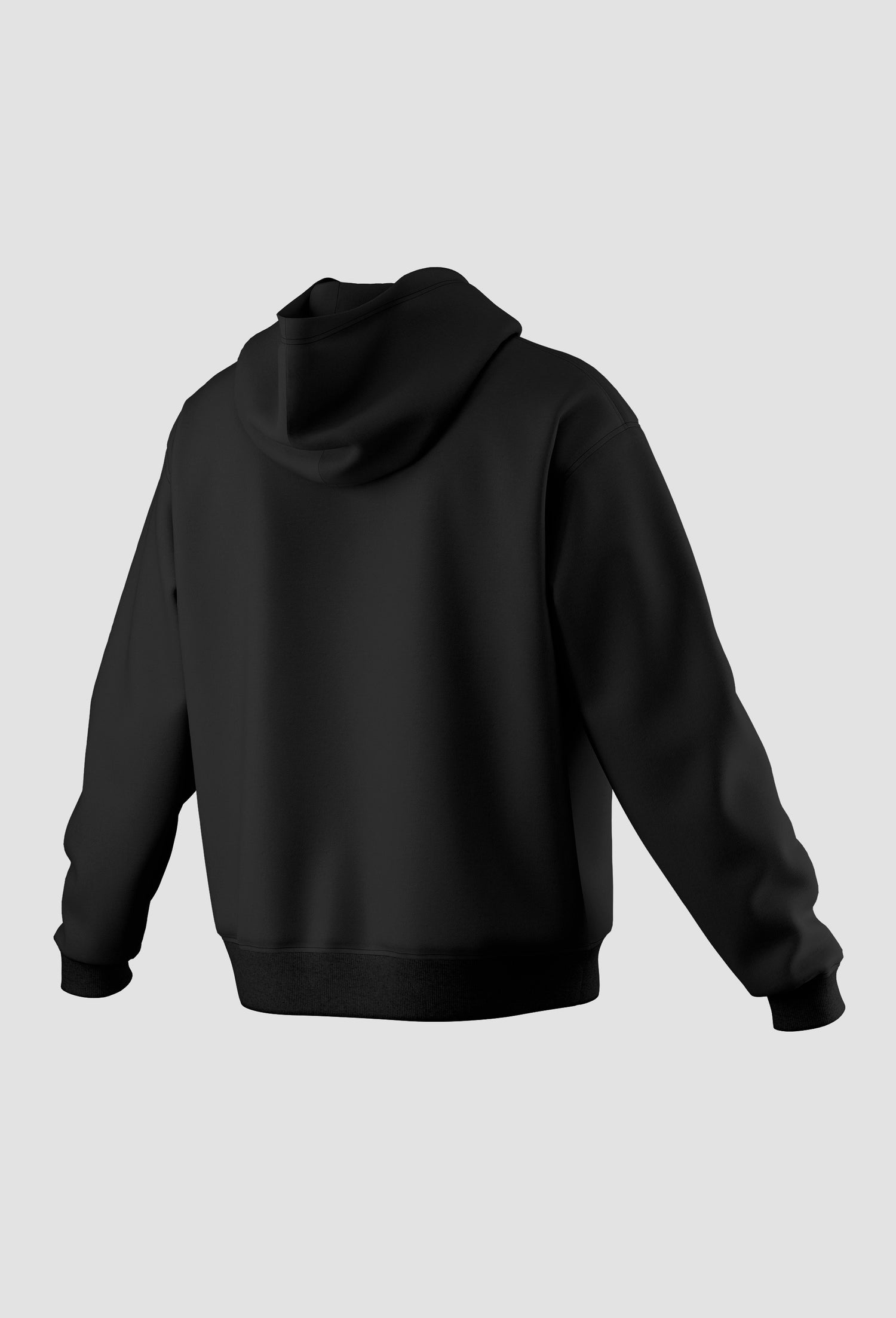 Black Loose Fit Hoodie