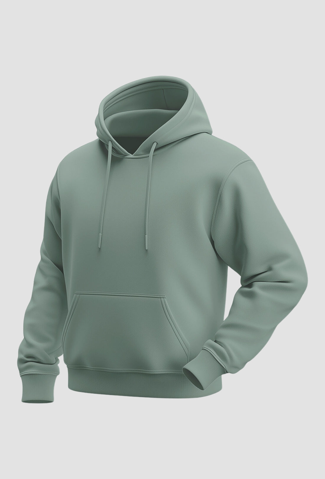 Pista Green Loose Fit Hoodie