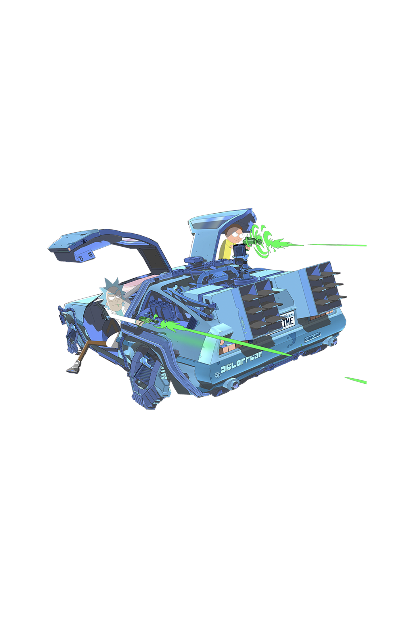 Rick &amp; Morty x DeLorean